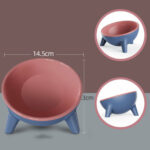 Cat Dog Bowl With Stand Pet Feeding Food Bowls - Image 7