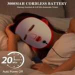 LED Face Mask Facial Care Tool, Red Light Therapy Mask For Face For - Image 5