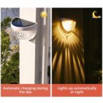 2 PCS Solar Semicircle Walls Light Outdoor Waterproof Sensor Wall Lamp - Image 7