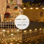 2 PCS Solar Semicircle Walls Light Outdoor Waterproof Sensor Wall Lamp - Image 10