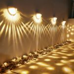 2 PCS Solar Semicircle Walls Light Outdoor Waterproof Sensor Wall Lamp - Image 3