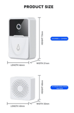 Wireless Security WiFi Smart Doorbell Intercom Video Camera Bell Chime - Image 22