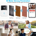 Wireless Security WiFi Smart Doorbell Intercom Video Camera Bell Chime - Image 8