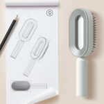 Self Cleaning Hair Brush For Women One-key Cleaning Hair Loss Airbag - Image 6