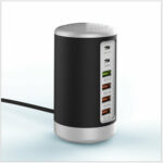 6-port Cylindrical Adapter 65W High-power Fast Charge - Image 2