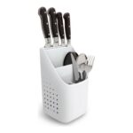 Cutlery Drainer Quttin White Plastic (23 x 13,5 x 12,5 cm) - Image 3