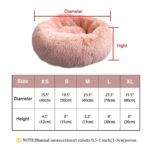 Pet Dog Bed Warm Fleece Round Dog Kennel House - Image 6