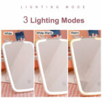 LED Makeup Mirror Touch Screen Vanity Mirrors USB Charging Cosmetic - Image 2