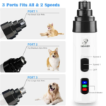 Dog Nail Grinders Painless USB Charging  Rechargeable Pet Nail cutter - Image 2