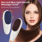 Red Blue Light Electric Massage Comb Scalp Head Massager Photon