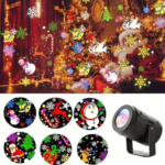 Christmas LED Projector Light USB-Powered RGB Holiday Party Ambient - Image 2