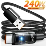 240W QC 3.0 USB to Type C Super Fast Charging Cable For Samsung Xiaomi