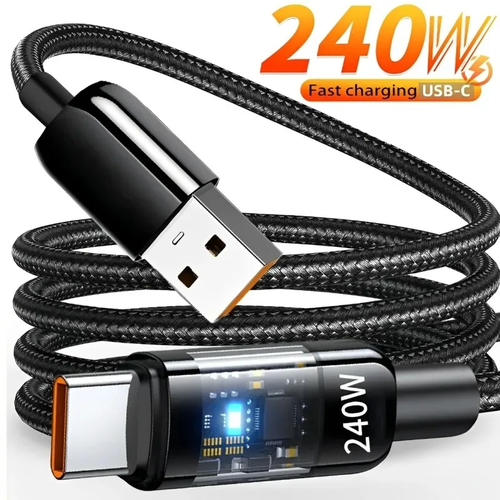 240W QC 3.0 USB to Type C Super Fast Charging Cable For Samsung Xiaomi
