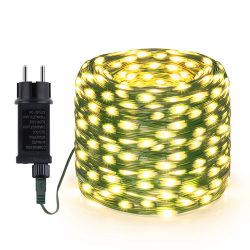 50M 100M Outdoor Upgraded Durable LED Leather String Fairy Lights 8