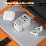 TESSAN 35W Universal Travel Adapter with 2 USB 2 Type C Built-in 1 USB - Image 6