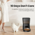 ROJECO Automatic Pet Feeder Button Version Auto Cat Food Dispenser - Image 4