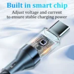 120W Type C to Type C Cable Phone Super Fast Charging Cable With LED - Image 2