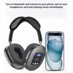 New AKZ MAX600 Wireless Ear Hanging Bluetooth Earphones RGB Digital - Image 3