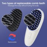 Red Blue Light Electric Massage Comb Scalp Head Massager Photon - Image 6