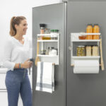Magnetic Organiser Shelf MagoRac Magnetic Spice Rack for Fridge Side