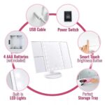 Light up vanity mirror + free makeup brushes - Image 4
