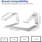 Laptop Stand Computer Stand for Laptop Aluminium Laptop Riser - Image 2