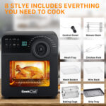Mini Air Fryer Oven Toaster 4 Slice Toaster Convection Airfryer - Image 3