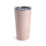 Insulated Tumbler - 20oz - Peach Marble Hello Peace - Travel Mug - Image 2